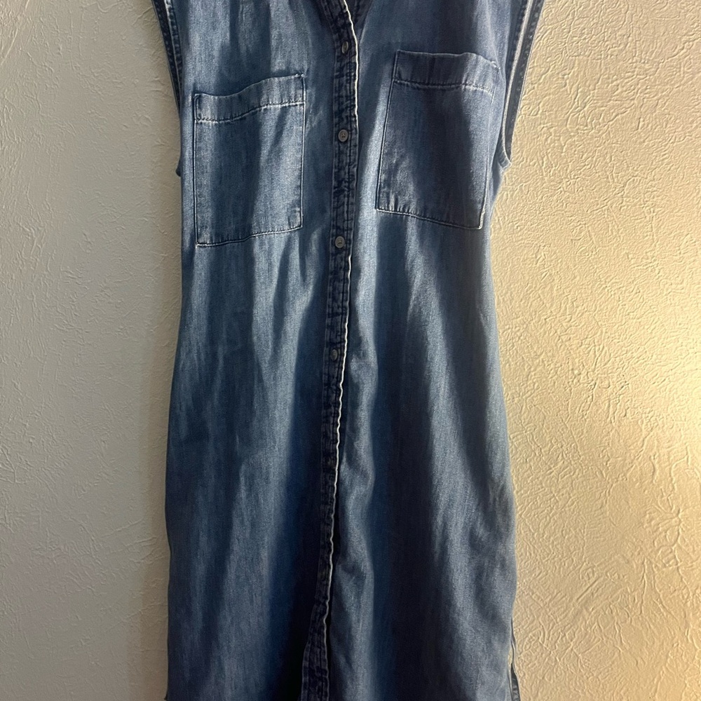GAP Blue Denim Button-Up Top